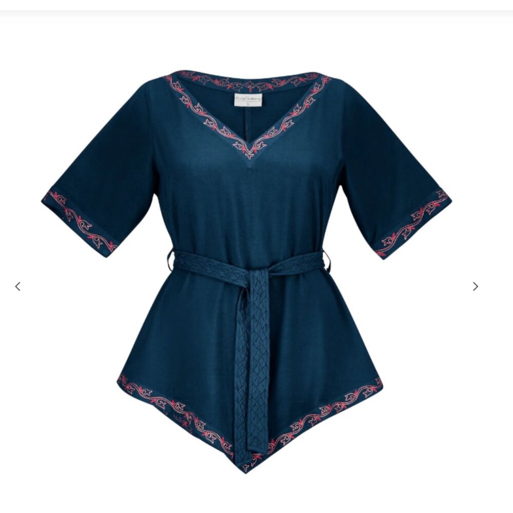 Torvi Tunic By HolyClothing in Majolica Blue
